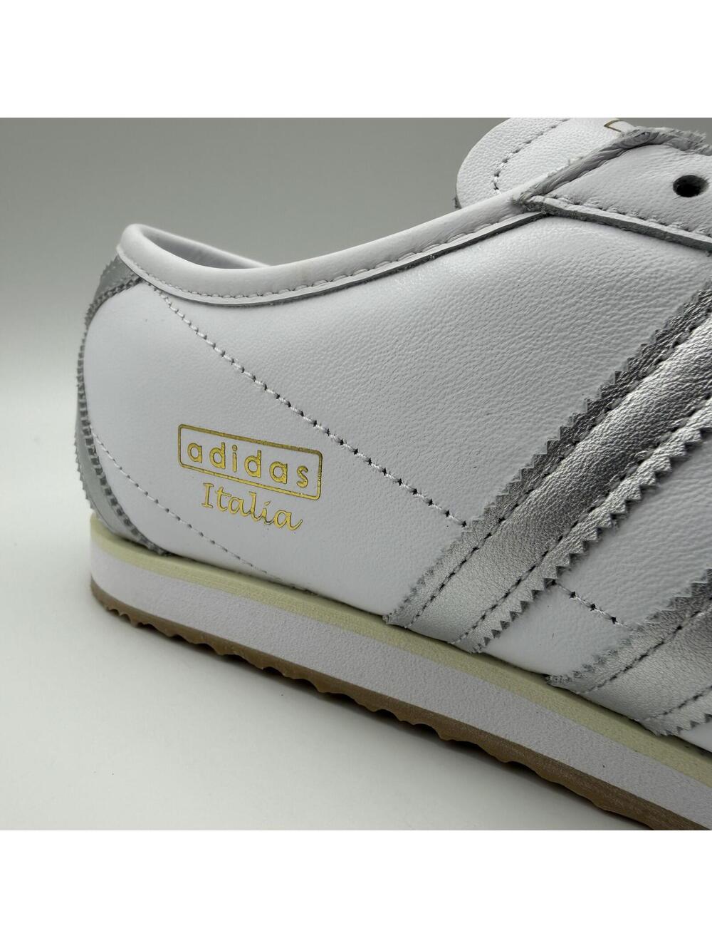 adidas Originals Italia 70s White Silver Metallic JQ9070 Women Size 10 - Picture 16 of 16